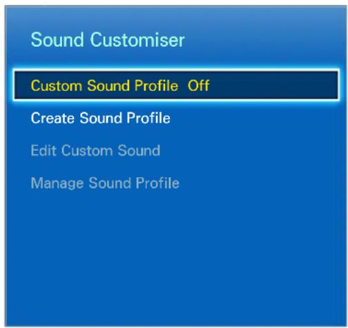 SAMSUNG UE85S9AT - Sound Customiser - 1