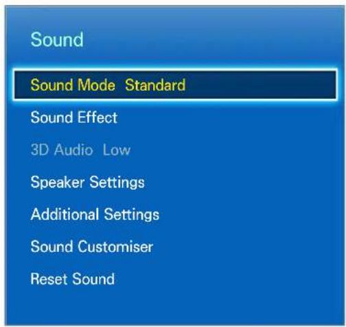 SAMSUNG UE85S9AT - Basic Sound Settings - 1