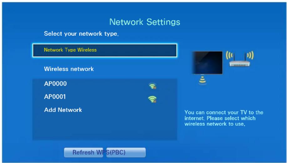 SAMSUNG UE85S9AT - Manual Wireless Network Setup - 1