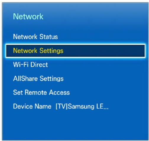 SAMSUNG UE85S9AT - Wired Network Setup - 1