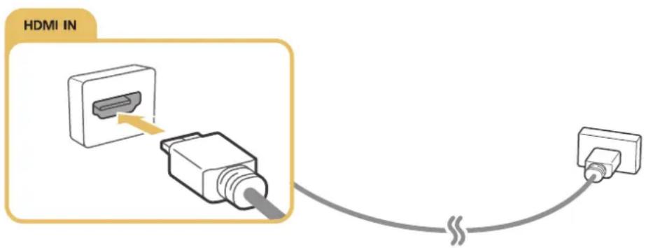 SAMSUNG UN48JU6500H - Connecting with an HDMI cable - 1