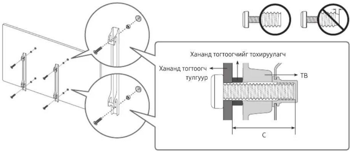Хананд тогтоогчийг тохируулагч Хананд тогтоогч тулгуур ТВ C