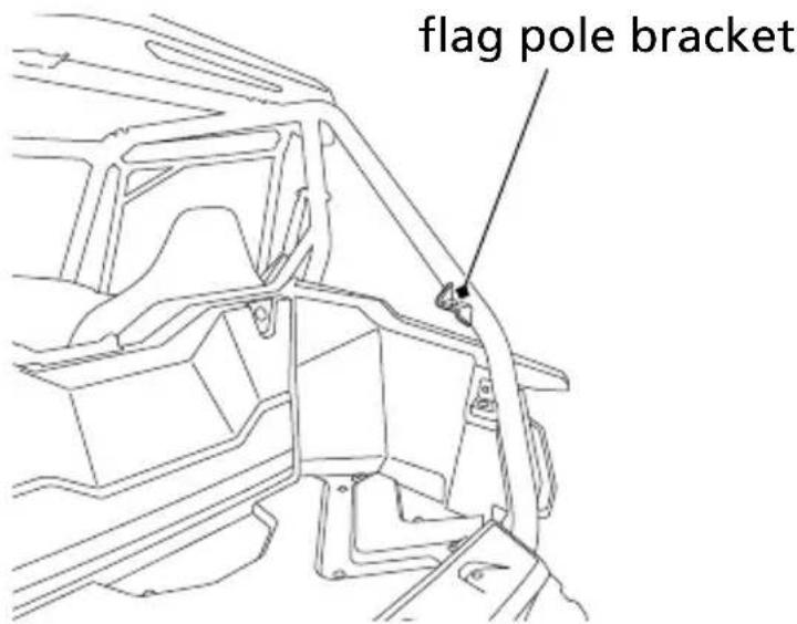 Honda Talon SXS1000S2R (2022) - Flag Pole Bracket - 1