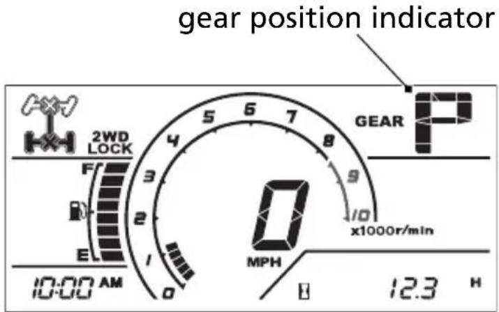 Honda Talon SXS1000S2R (2022) - Gear Position Indicator - 1