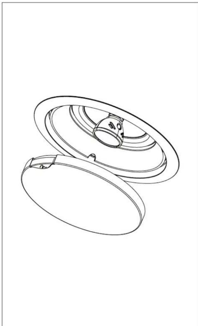 Martin Logan Helos 10 - Required ceiling opening (includes tolerance): - 9