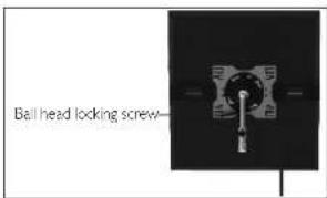Ball head locking screw—