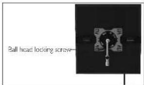 Ball head locking screw—