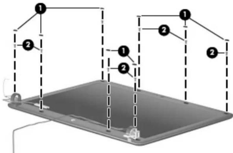 HP Compaq 6531s - Remove the display assembly: - 13