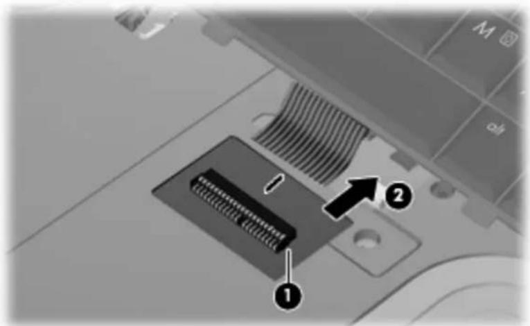 HP Compaq 6531s - Remove the display assembly: - 7