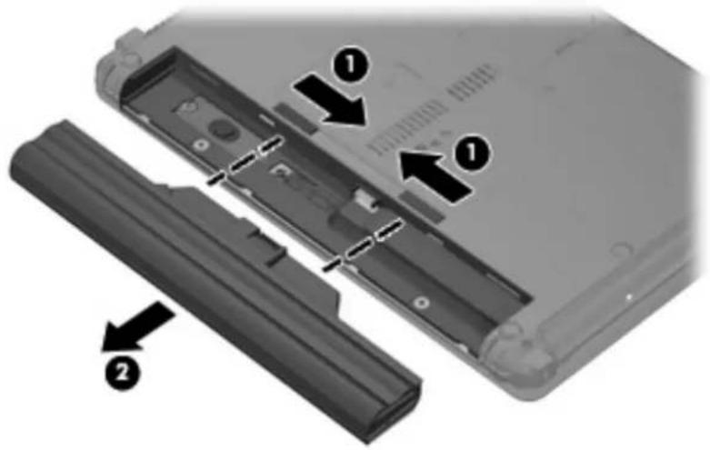 HP Compaq 6531s - Remove the display assembly: - 1