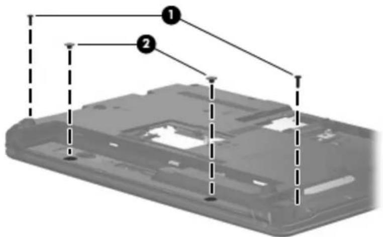 HP Compaq 6531s - Remove the display assembly: - 2