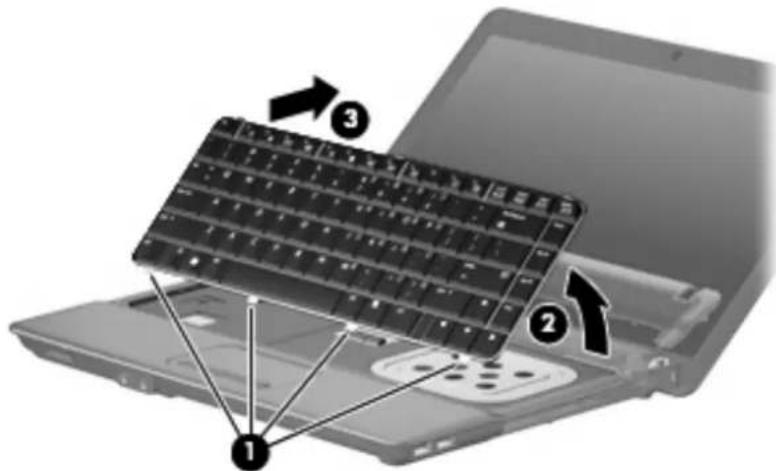 HP Compaq 6531s - Remove the display assembly: - 6