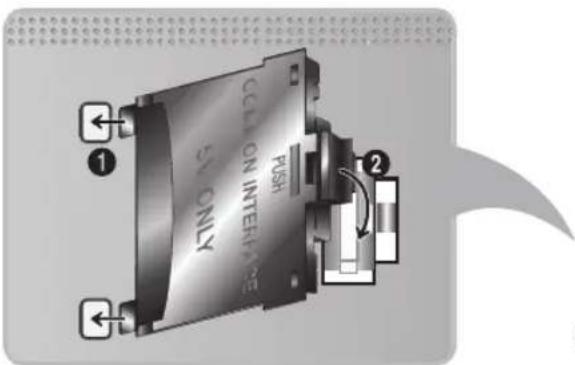 SAMSUNG UE55ES7507U - To connect the CI CARD Adapter, follow these steps: - 1