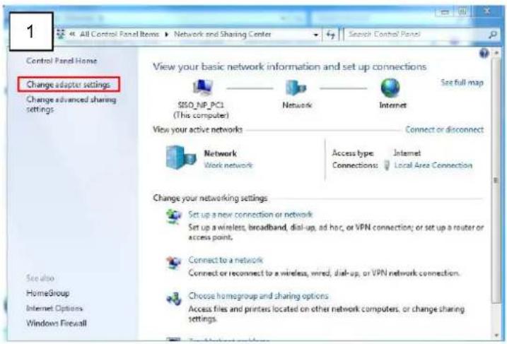 ACTi A815 - Manually adjust the IP address of the PC: - 1