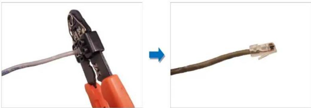 ACTi A815 - How to Attach the RJ-45 Connector - 5