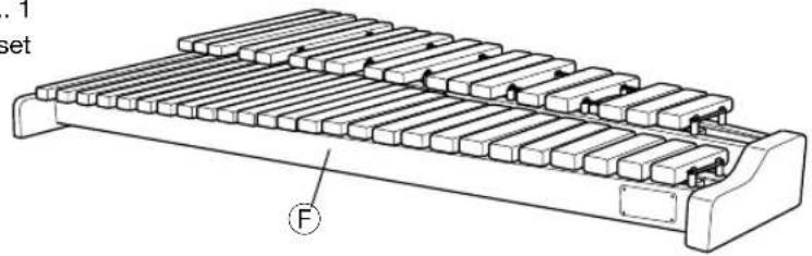 YAMAHA YXRD-500F - ● YX500FT (Xylophone set) - 1