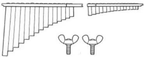 YAMAHA YM-410F - The shipping carton of your marimba should contain the parts shown below. Before assembling the instrument, confirm that all parts are included as listed. - 3
