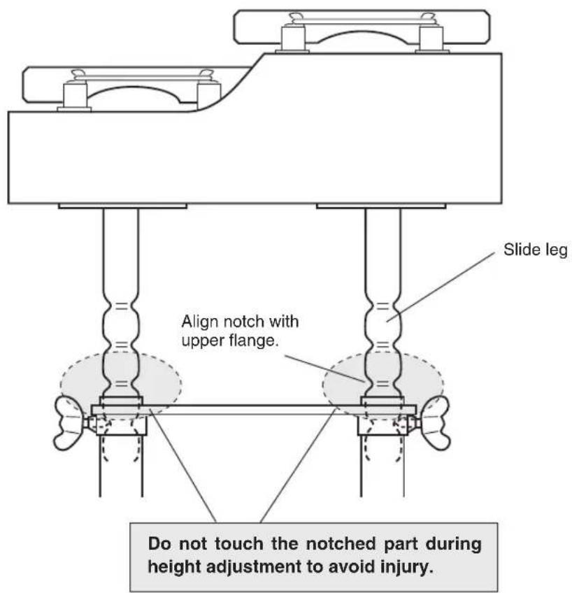 YAMAHA YM-410F - Adjust the height of the tone bars. - 1