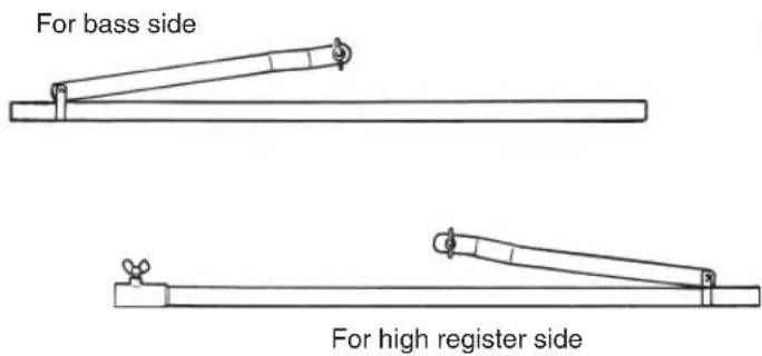 YAMAHA YM-410F - Adjust the height of the tone bars. - 6