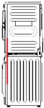 Element EFD4424EBW - Method for stacking clothes dryer and washing machine - 1