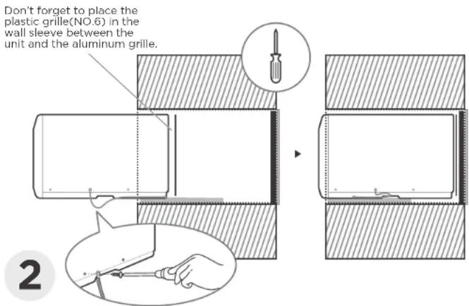 Element ETTW14DV - Guide to installing before embedding the product into the wall - 2