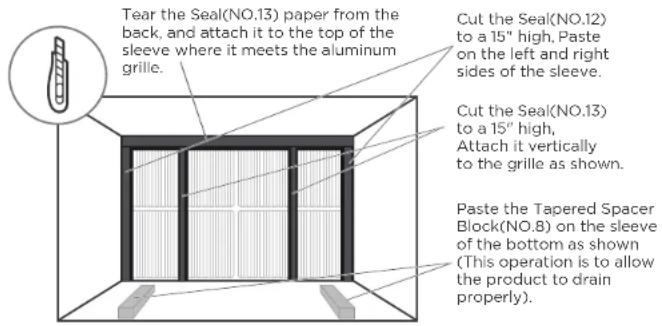 Element ETTW14DV - Guide to installing before embedding the product into the wall - 1