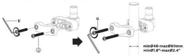 Mount-It! MI-1765LT - Pole Clamp Mounting Option - 2