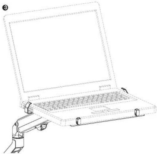 Mount-It! MI-1765LT - Insert the Laptop - 2