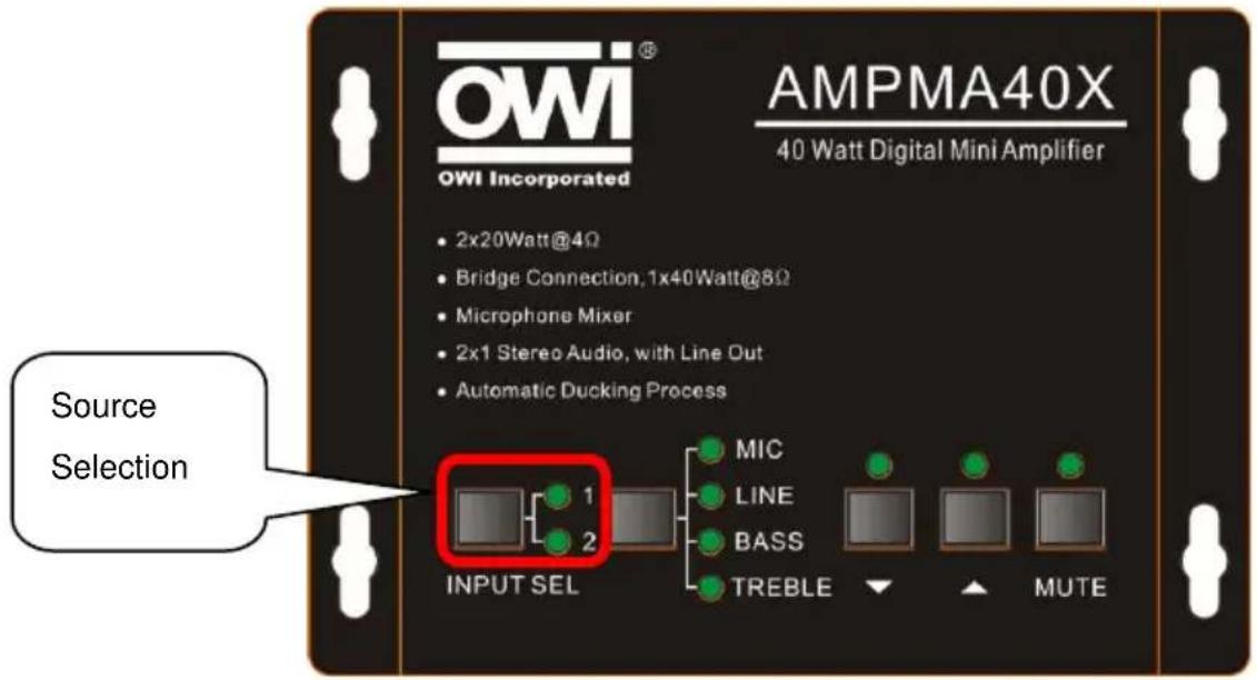OWI AMPMA40X - Audio switching - 1
