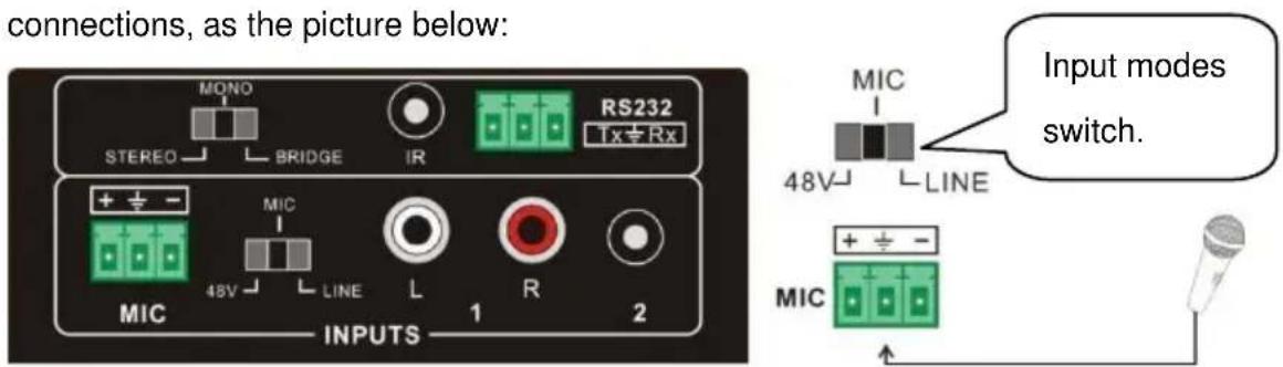 OWI AMPMA40X - Microphone input - 1