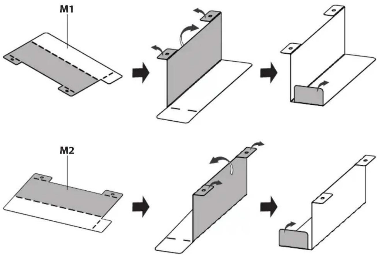 Mount-It! MI-15002 - Fold the Cable Holder and Cloth Drawer Brackets - 2