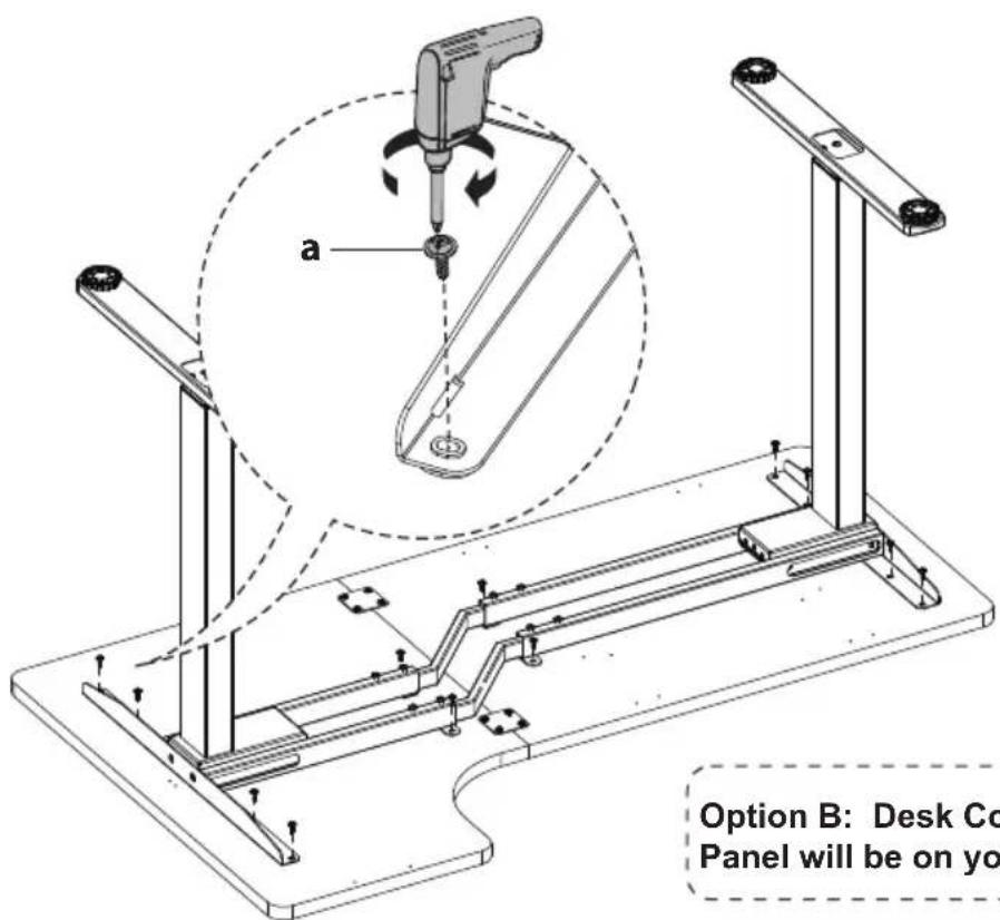 Mount-It! MI-15002 - Attaching the Frame to the Desktop - 3