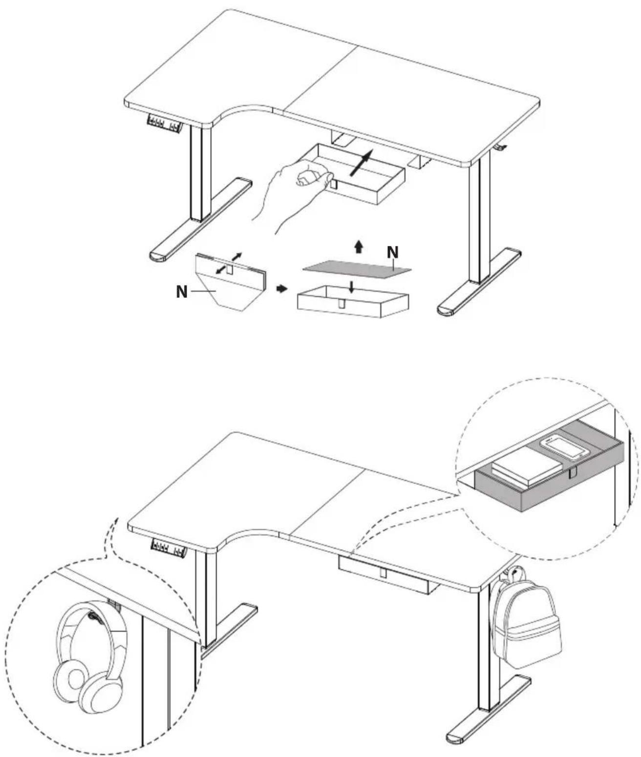 Mount-It! MI-15002 - Insert the Cloth Drawer - 1