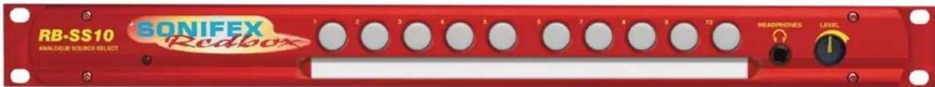 Sonifex Redbox RB-TGHDX - RB-SS10 10 Way Stereo Analogue Source Selector/Mixer - 1