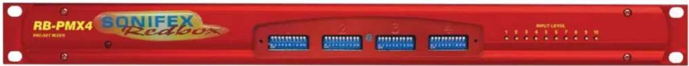 Sonifex Redbox RB-TGHDX - RB-PMX4 10 Input, 4 Output Analogue Preset Mixer - 1