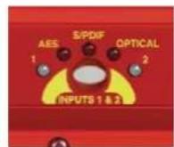 Sonifex Redbox RB-TGHDX - INPUT 1 &amp; 2 Source Select Button, Indicators &amp; Input Presence LEDS - 1