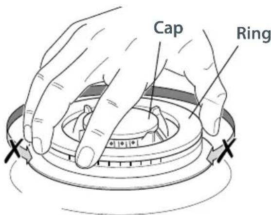 Fisher & Paykel CG604CWFW1 - Replacing the triple-ring wok burner - 2