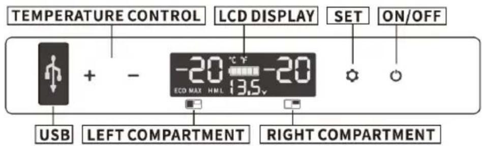 NewAir NAECCCBK000 - CONTROL PANEL SETTINGS - 1