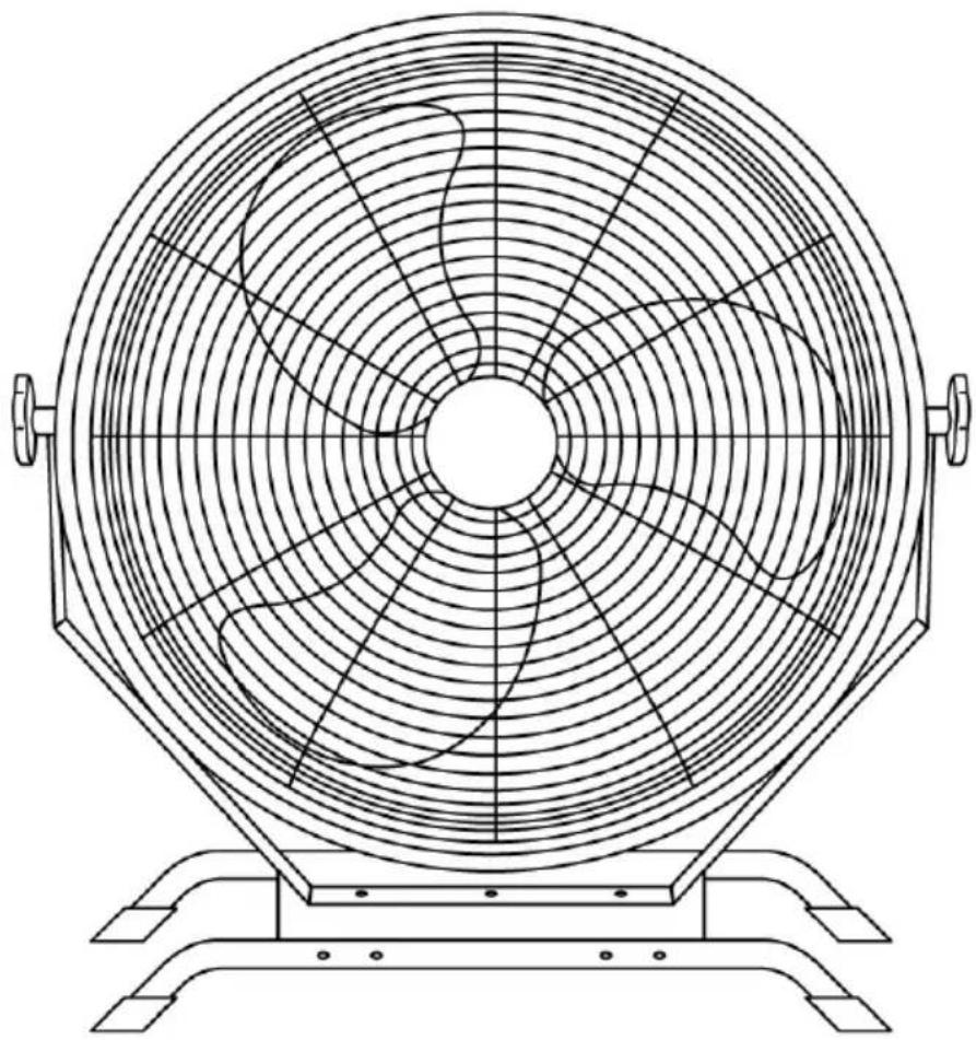 NewAir NIF20WBK00 - 18" 2-in-1 High Velocity Wall Mounted or Floor Fan - 1