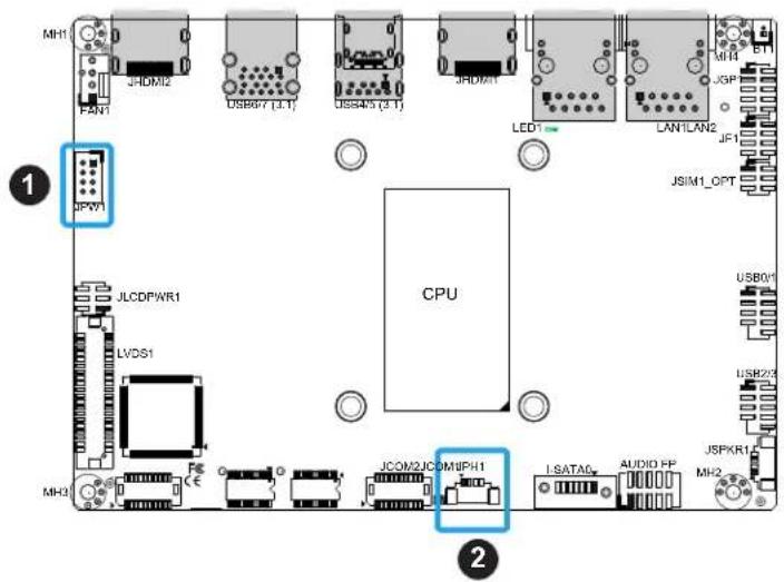 Supermicro X12STN-E - Power Connections - 1