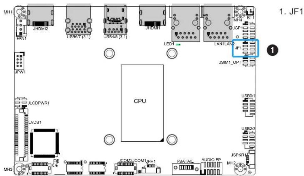 Supermicro X12STN-E - Front Control Panel - 1