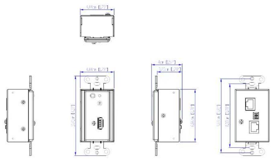 ATEN VE156 - CAD Drawings - 1