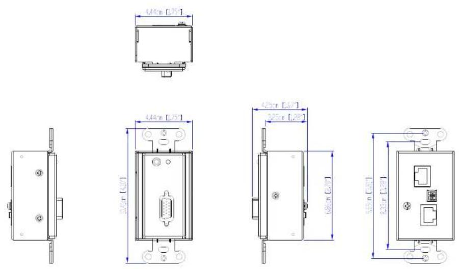ATEN VE156 - CAD Drawings - 1