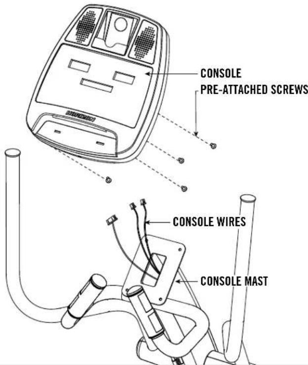 Horizon Fitness Perrformance E1200 - ASSEMBLY STEP 9 - 1
