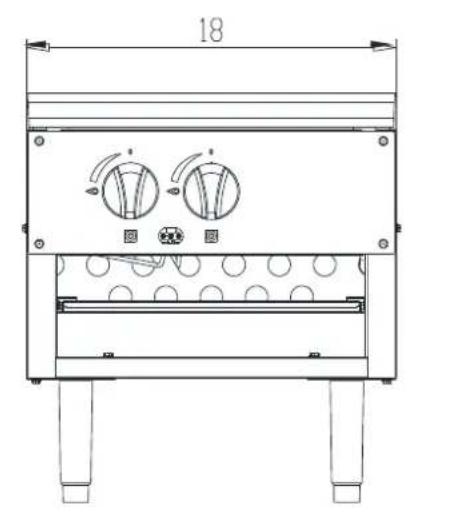 Atosa ATSP-18-2L - 4.1、Outline Dimensions(in) ^* - 6