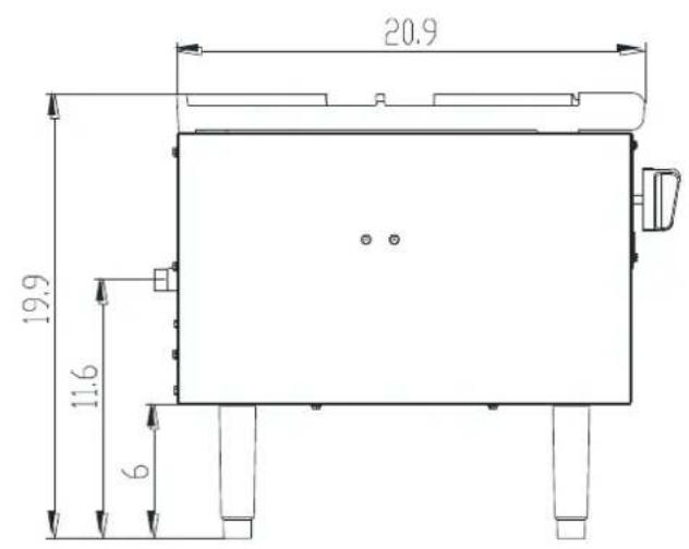 Atosa ATSP-18-2L - 4.1、Outline Dimensions(in) ^* - 7