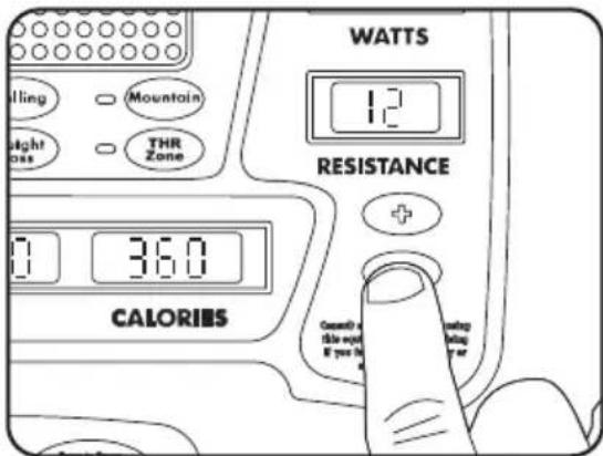 Horizon Fitness Endurance 200 - CHOOSING A RESISTANCE - 1