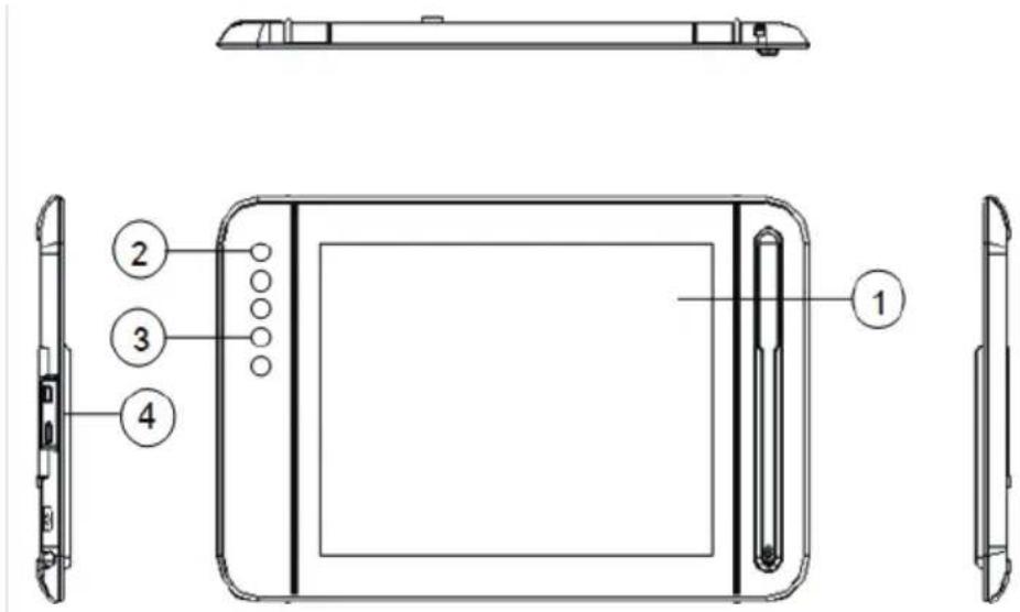 VIEWSONIC PD1012 - Front and Side View - 1