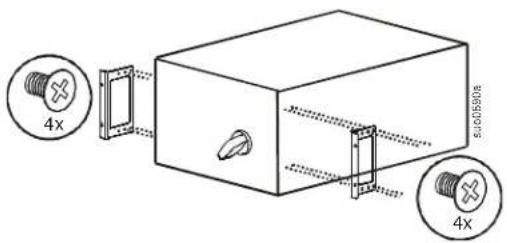 APC SBP20KRMI4U - Install rack-mount brackets - 1