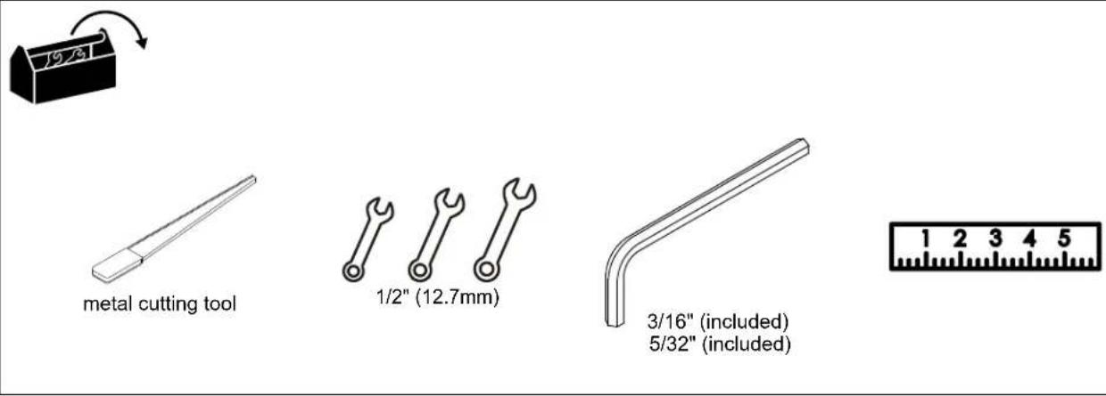 Chief FCASCA - TOOLS REQUIRED FOR INSTALLATION - 1